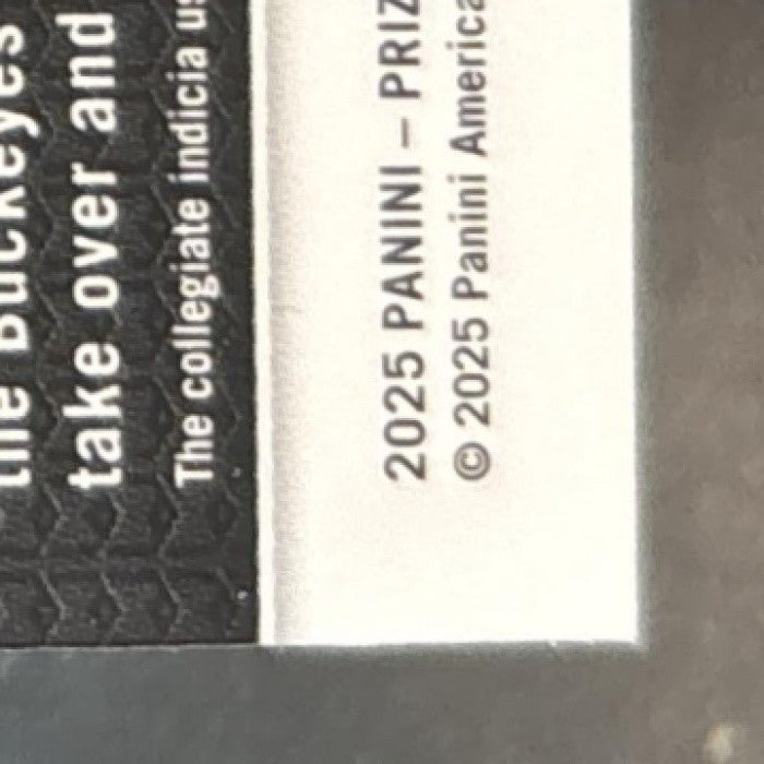 2025 Panini Prizm Draft Picks Julian Sayin Green Pulsar /25 #161 Ohio State