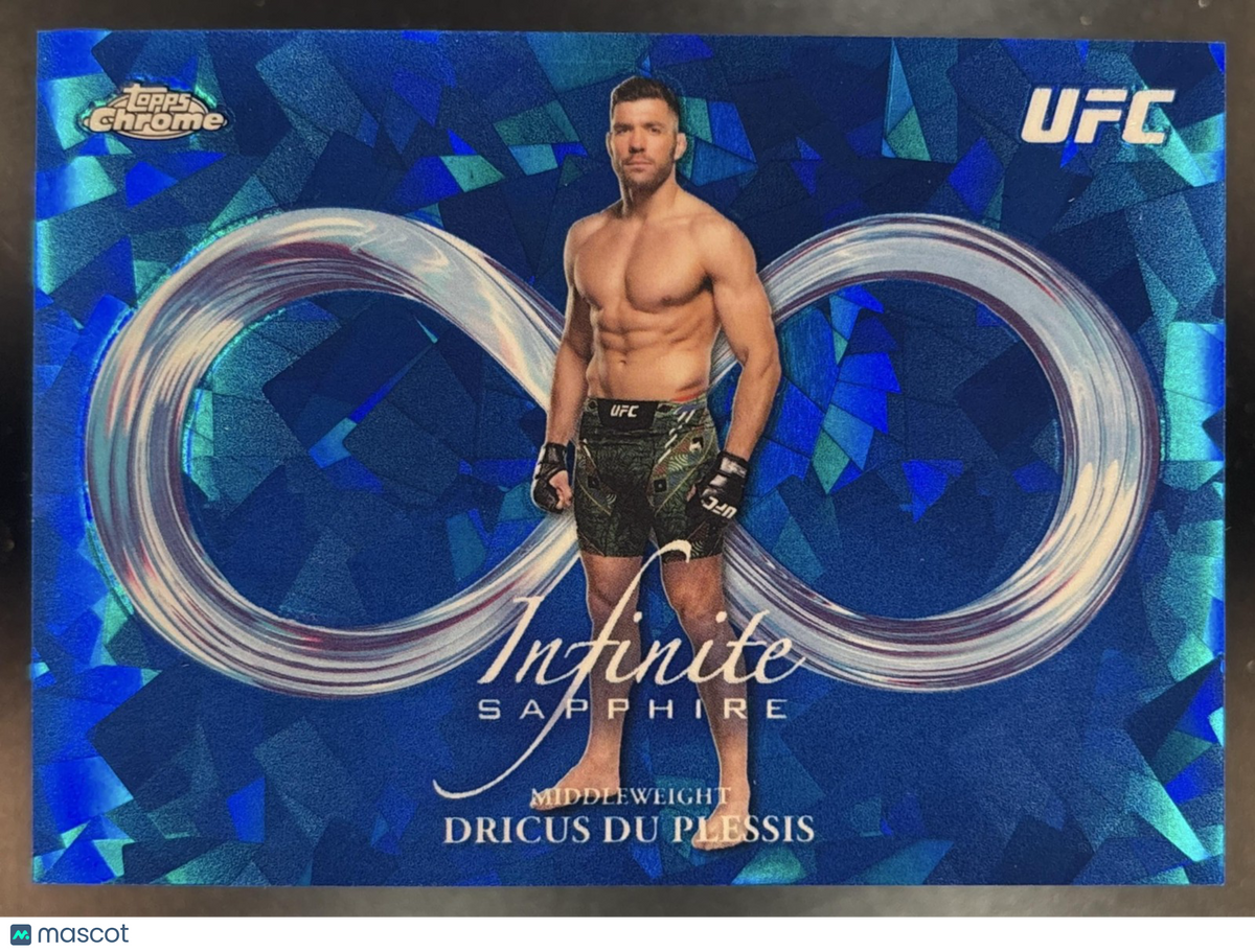 2026 Topps Chrome Sapphire UFC Dricus Du Plessis Infinite #IN-6