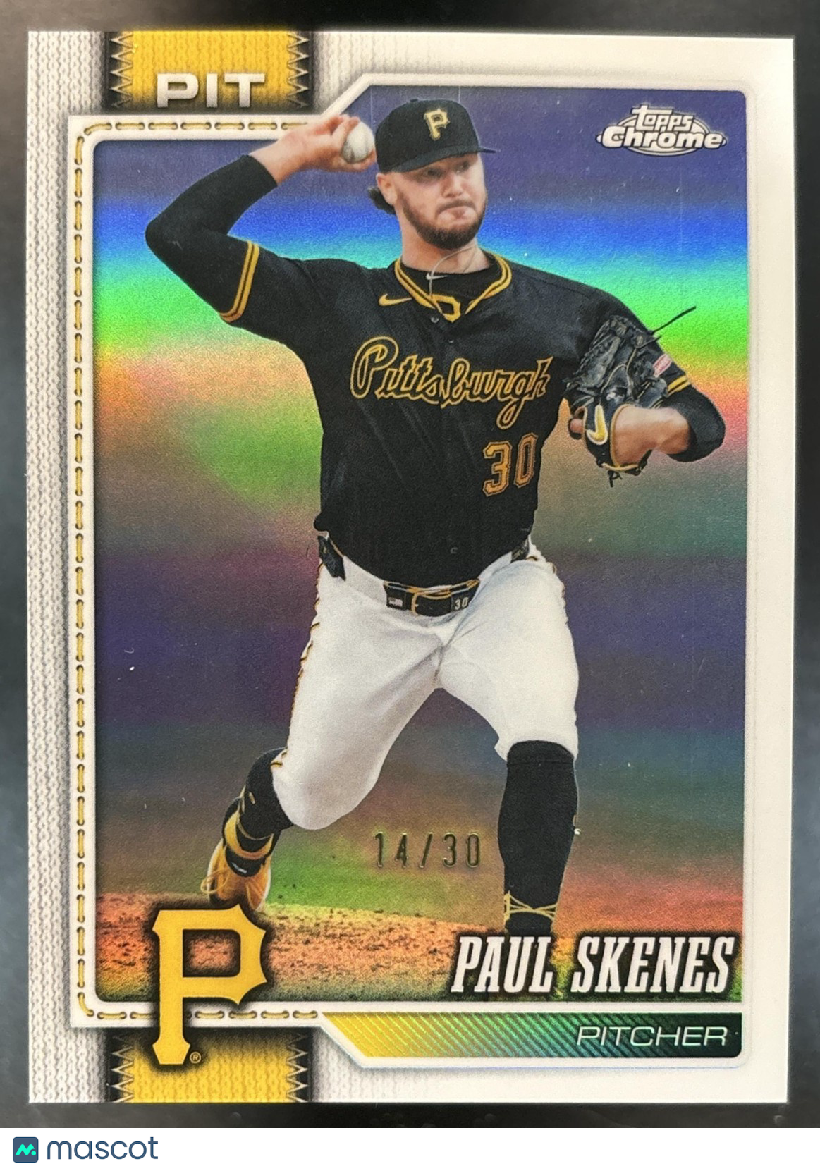 2026 Topps Chrome Paul Skenes White Refractor /30 #150 Pittsburgh Pirates