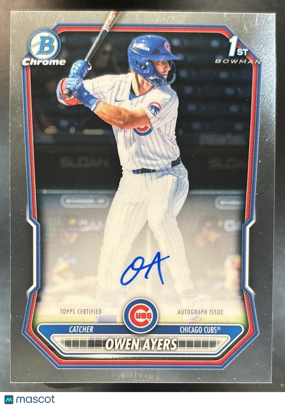2026 Bowman Chrome Owen Ayers Auto #CPA-OA 1st Prospect Chicago Cubs