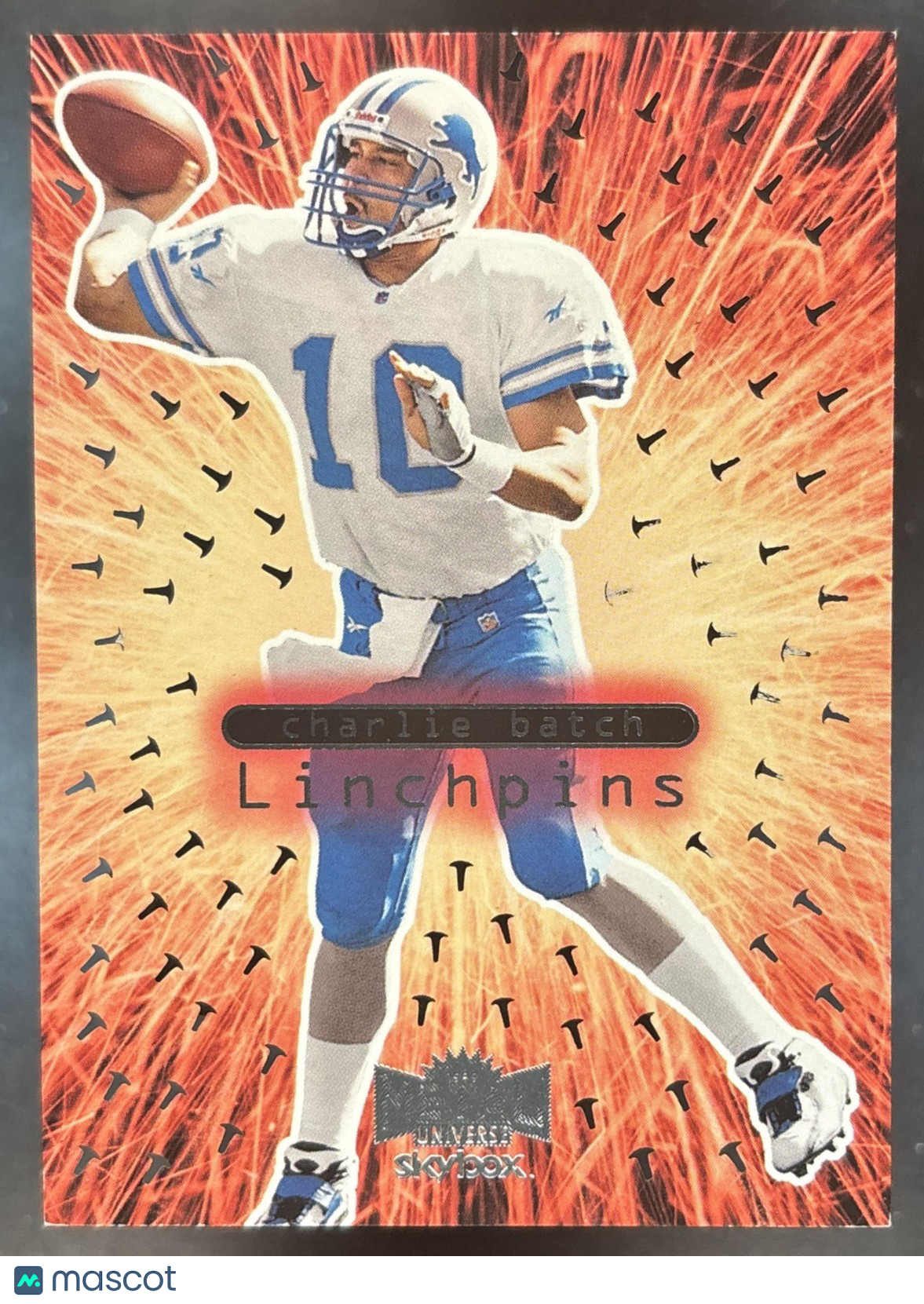 1999 Skybox Metal Universe Charlie Batch Linchpins #2 LP Detroit Lions