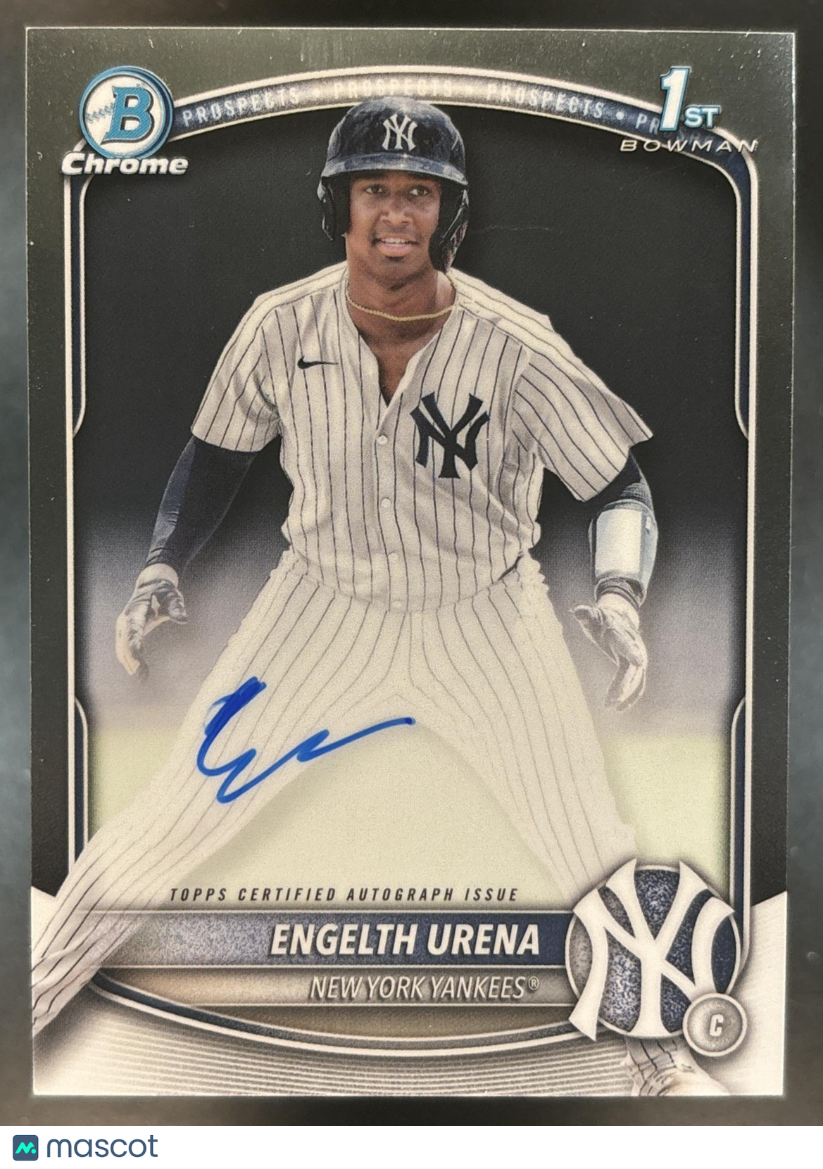 2025 Bowman Engelth Urena Chrome Auto #CPA-EU 1st Prospect New York Yankees