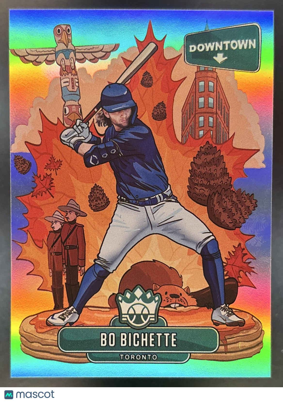 2021 Panini Diamond Kings Bo Bichette Downtown #D-9 Toronto Blue Jays