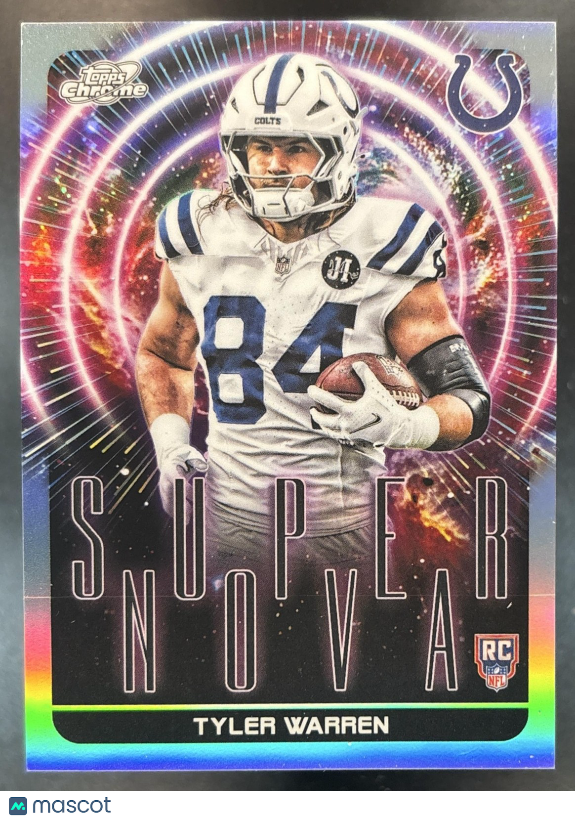 2025 Topps Cosmic Chrome Tyler Warren Supernova #SPN-11 SP RC Indianapolis Colts
