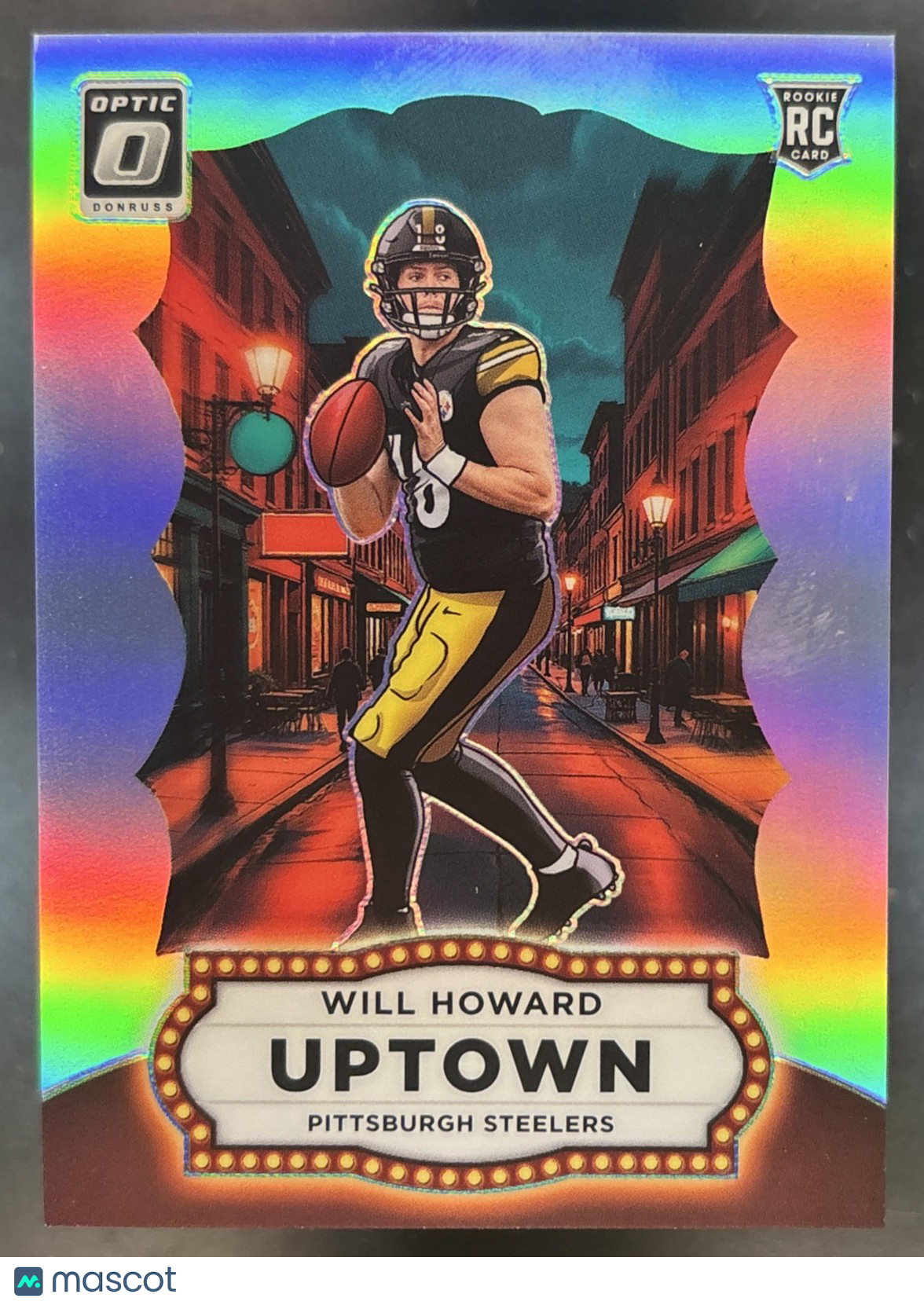 2025 Panini Donruss Optic Will Howard Uptown #25 RC SSP Pittsburgh Steelers