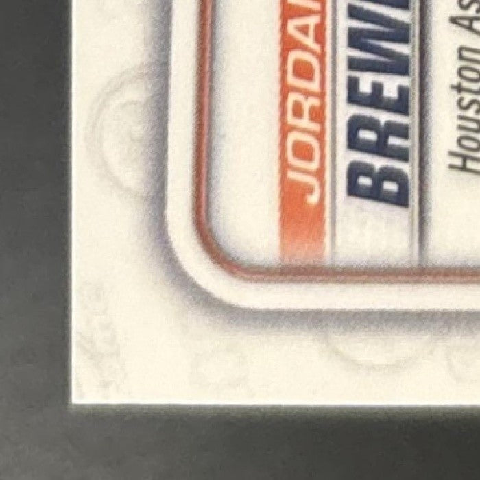 2020 Bowman Chrome Jordan Brewer Auto Green Atomic /99 1st Prospect Astros