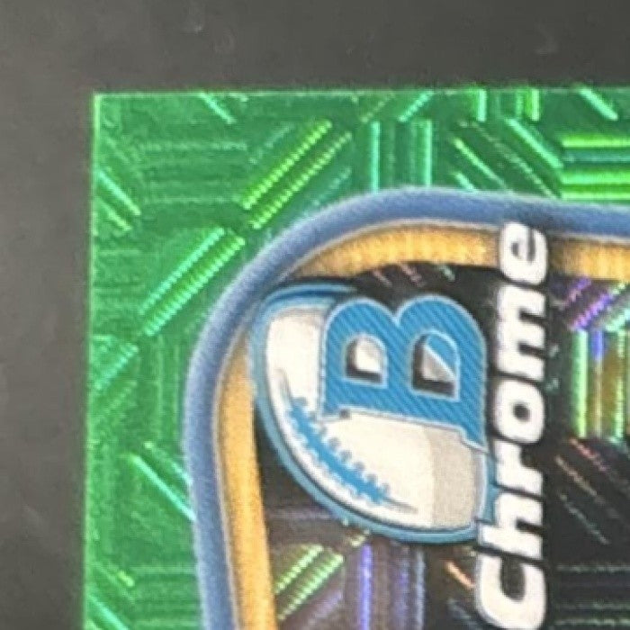 2026 Bowman Ladd McConkey Chrome Auto Green Mojo /99 Los Angeles Chargers