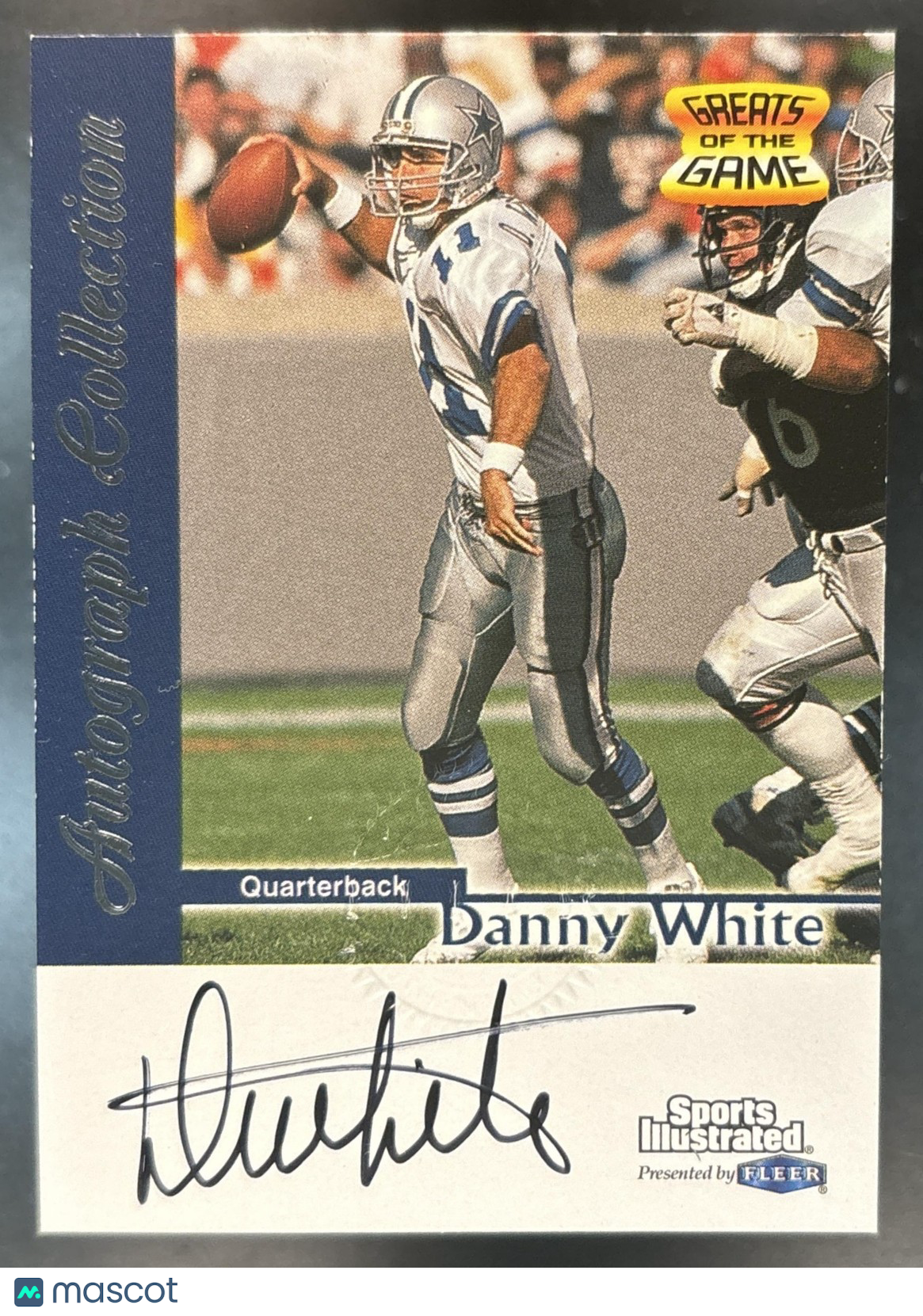 1999 Fleer Sports Illustrated Danny White Auto #NNO Dallas Cowboys