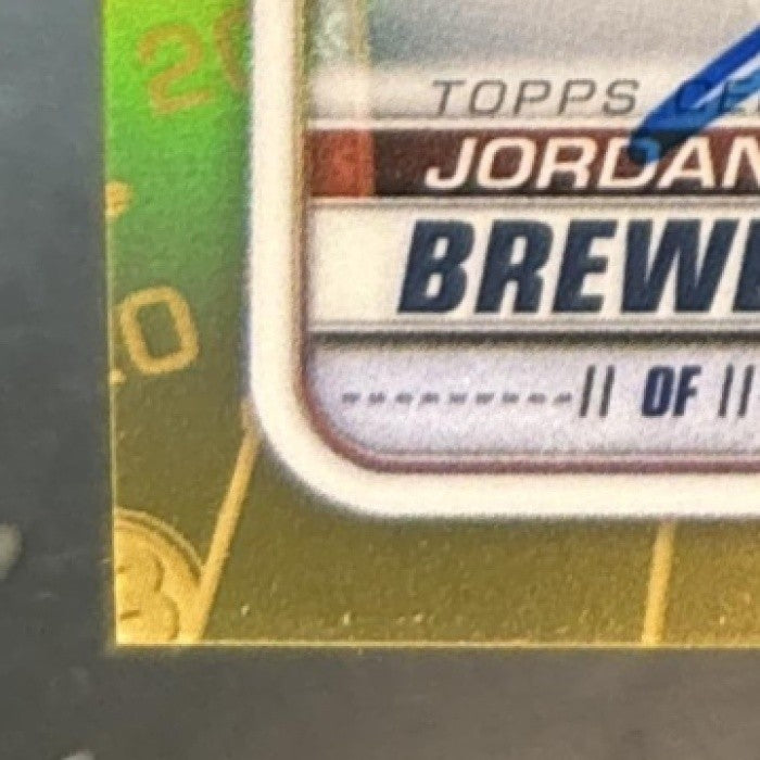 2020 Bowman Chrome Jordan Brewer Auto Gold /50 1st Prospect Houston Astros