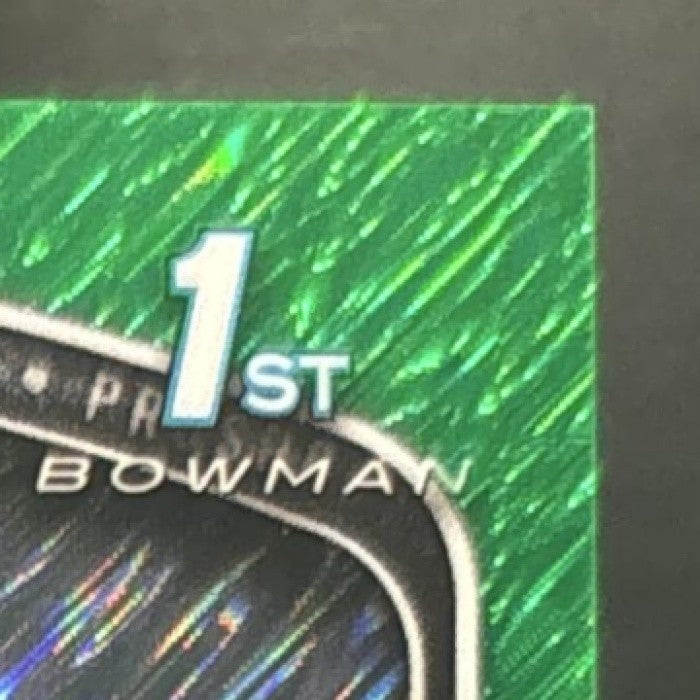 2025 Bowman Fabian Lopez Chrome Auto Green Shimmer /99 1st Prospect Marlins