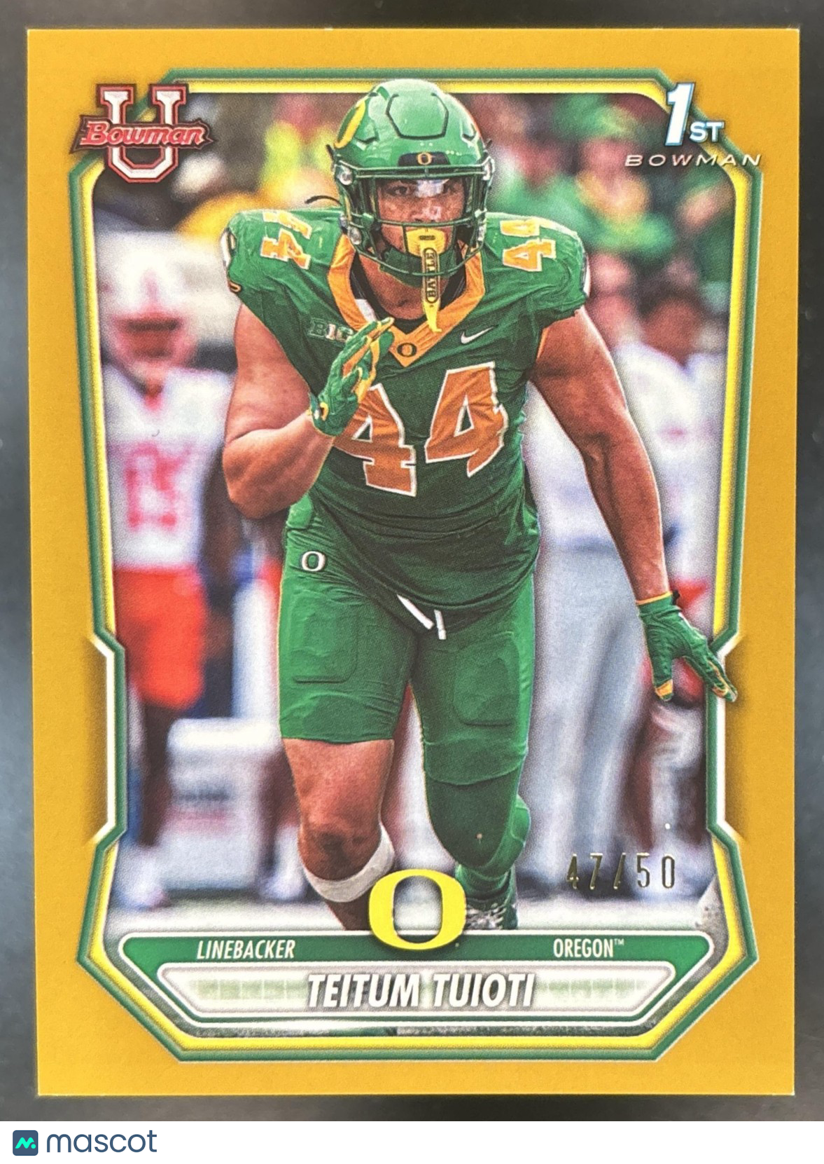 2026 Bowman Teitum Tuioti Paper Gold /50 #BPP-83 1st Prospect Oregon Ducks