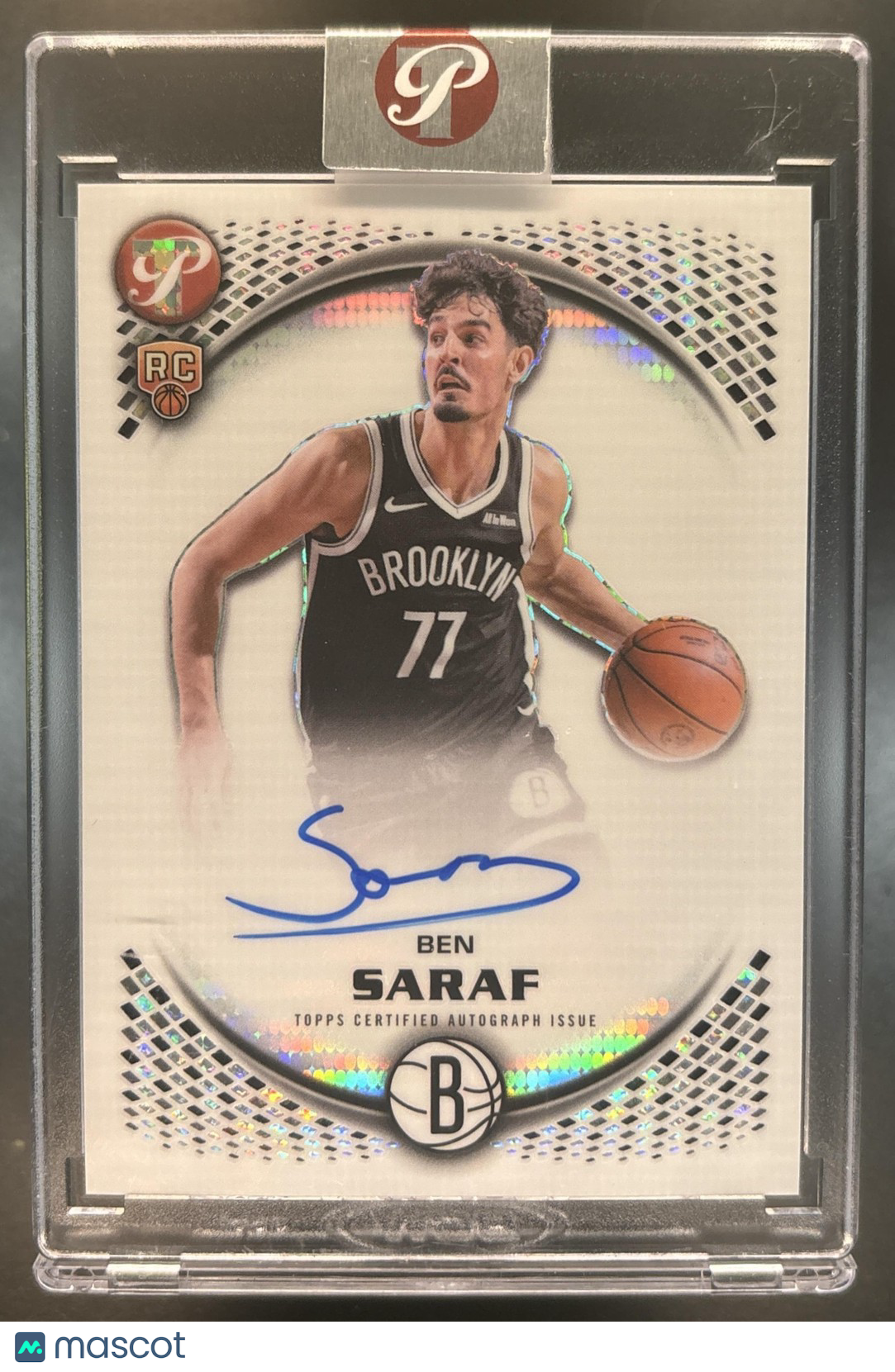 2025-26 Topps Pristine Ben Saraf Rookie Auto #PR-BS RC Brooklyn Nets