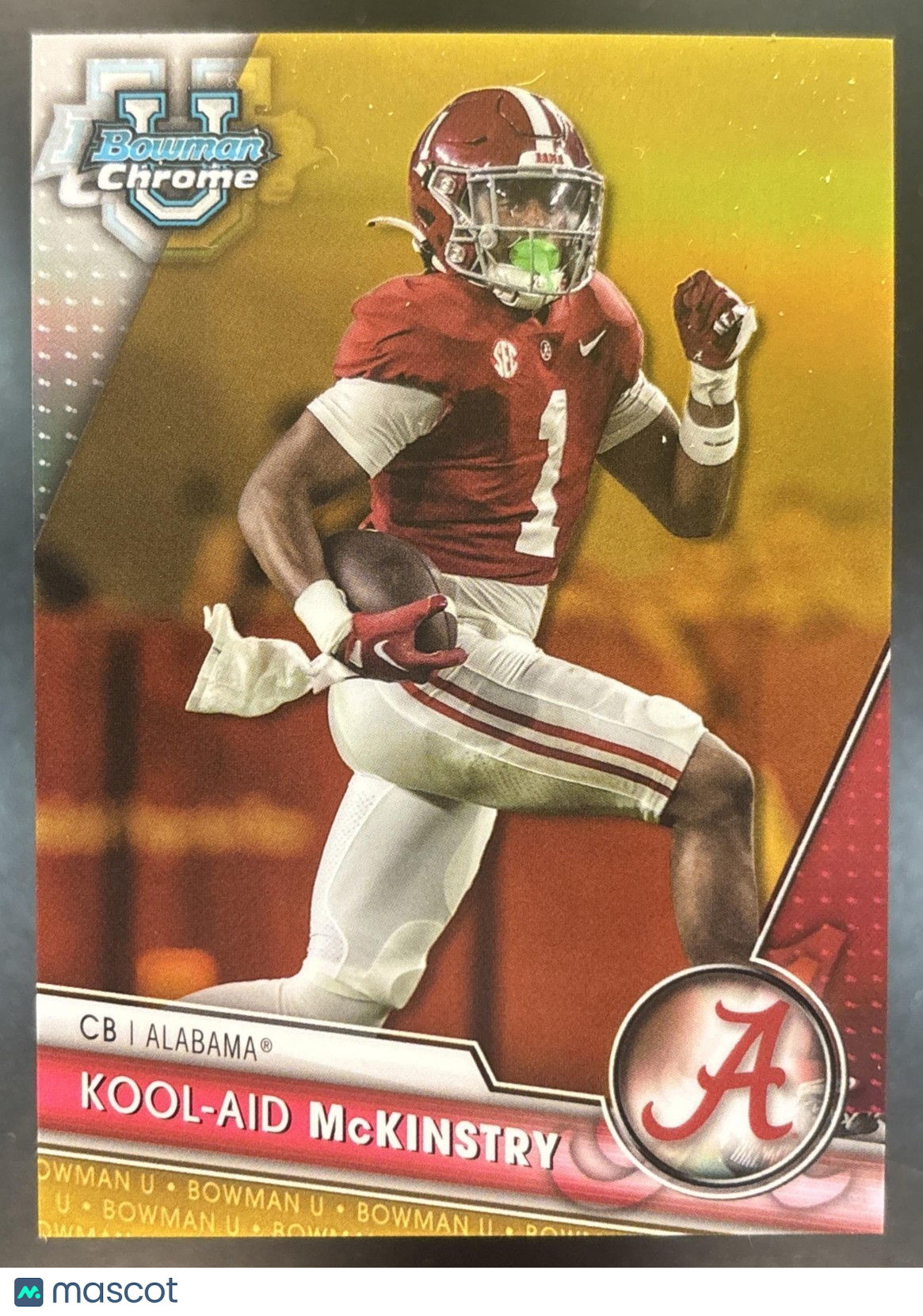 2023 Bowman University Chrome Kool-Aid McKinstry Gold /50 Alabama Crimson Tide