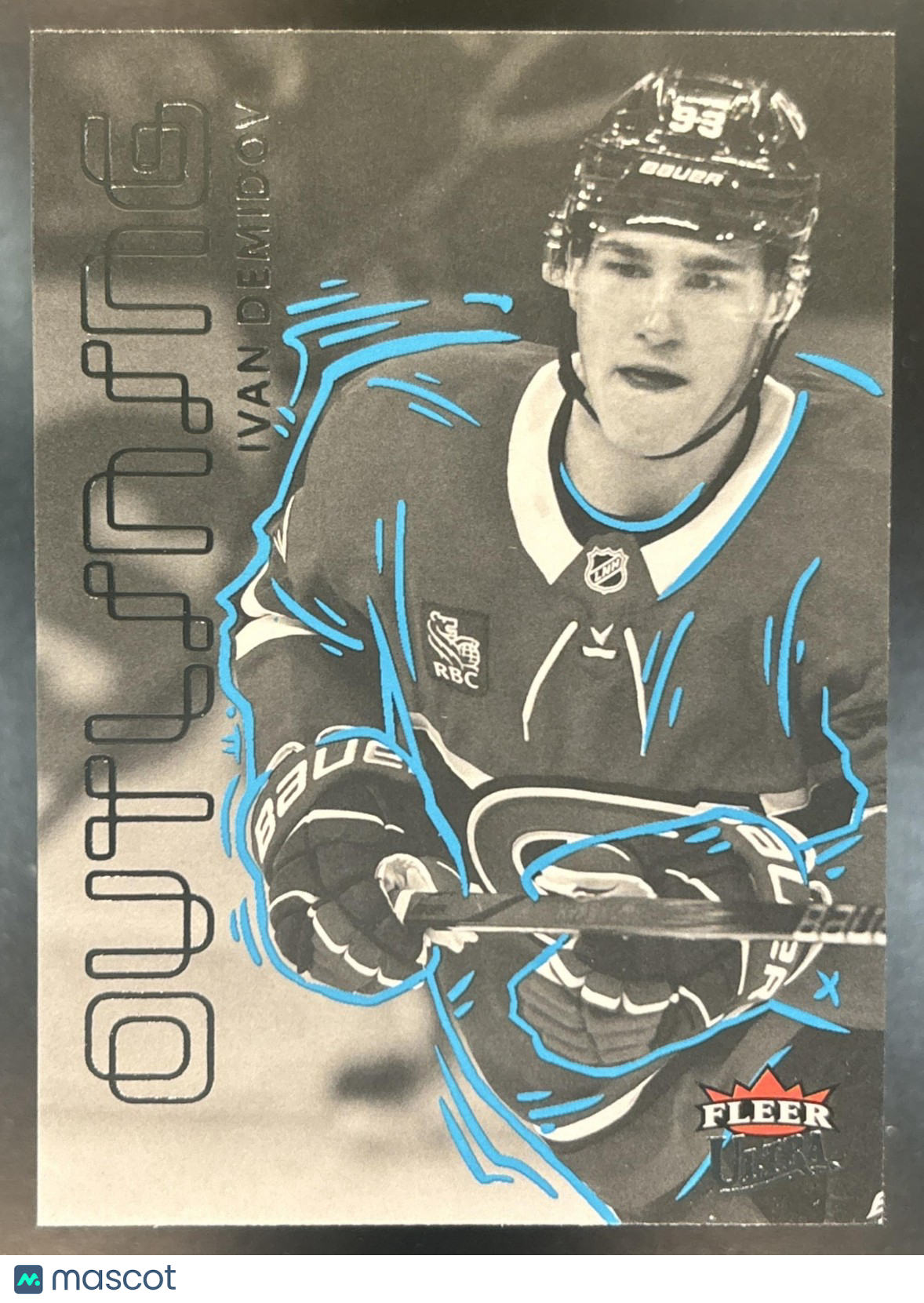 2025-26 Upper Deck Fleer Ultra Ivan Demidov Outlining #4 RC Montreal Canadiens