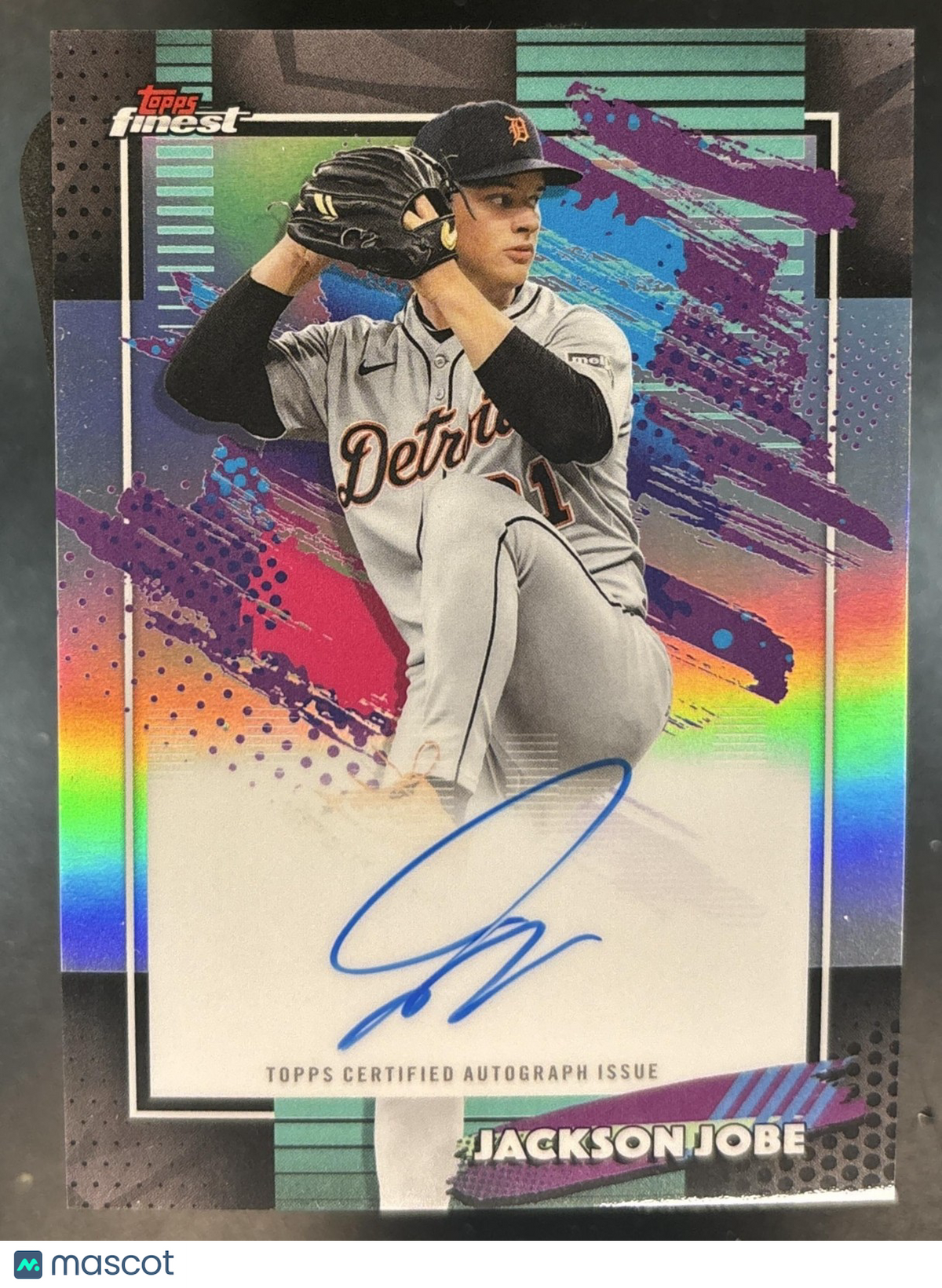 2026 Topps Finest Jackson Jobe Auto Refractor #FA-JJ Detroit Tigers