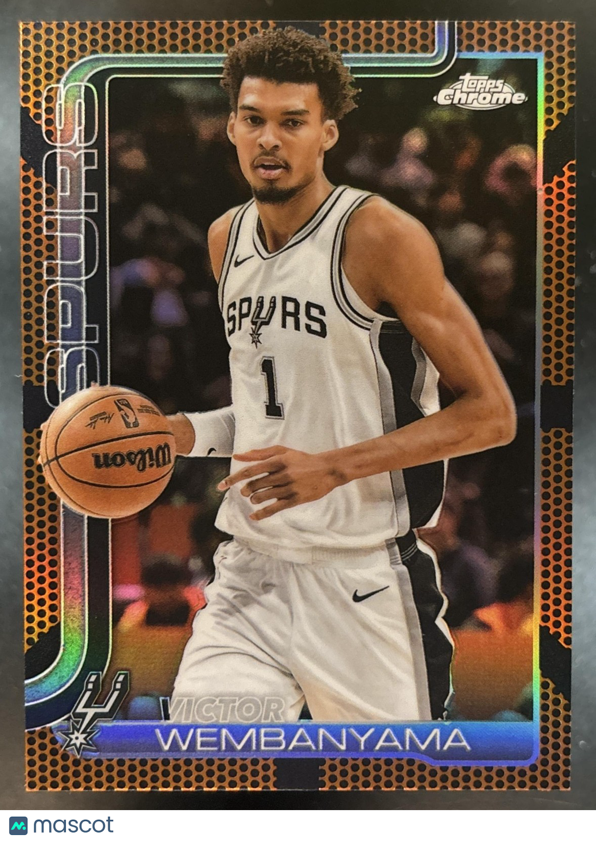 2025-26 Topps Chrome Victor Wembanyama Basketball Refractor #221 Spurs