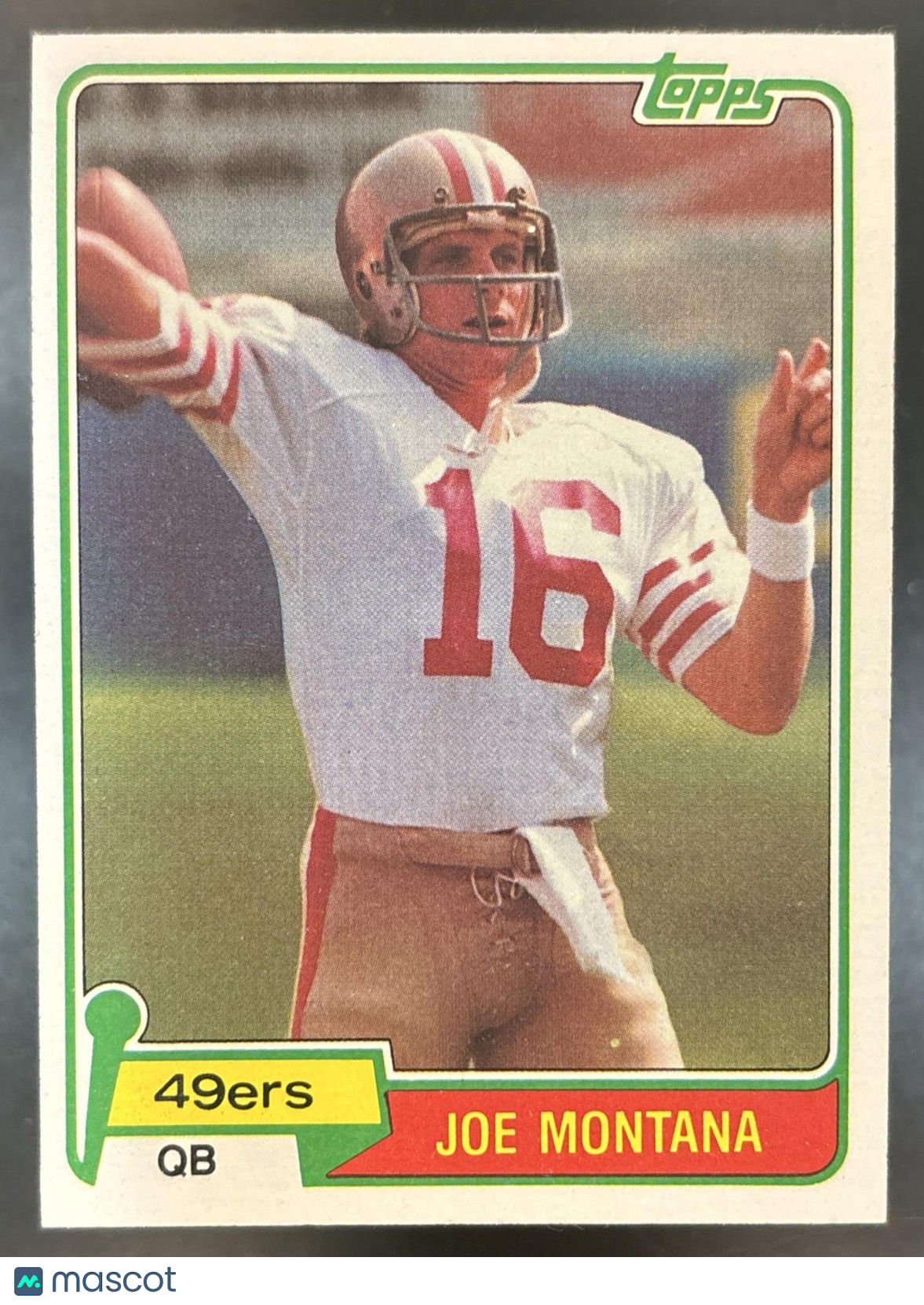 1981 Topps Joe Montana #216 RC San Francisco 49ers