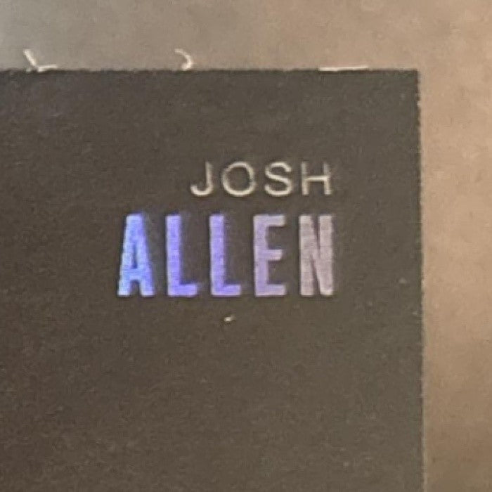 2025 Panini Prizm Draft Picks Josh Allen Black Color Blast #25