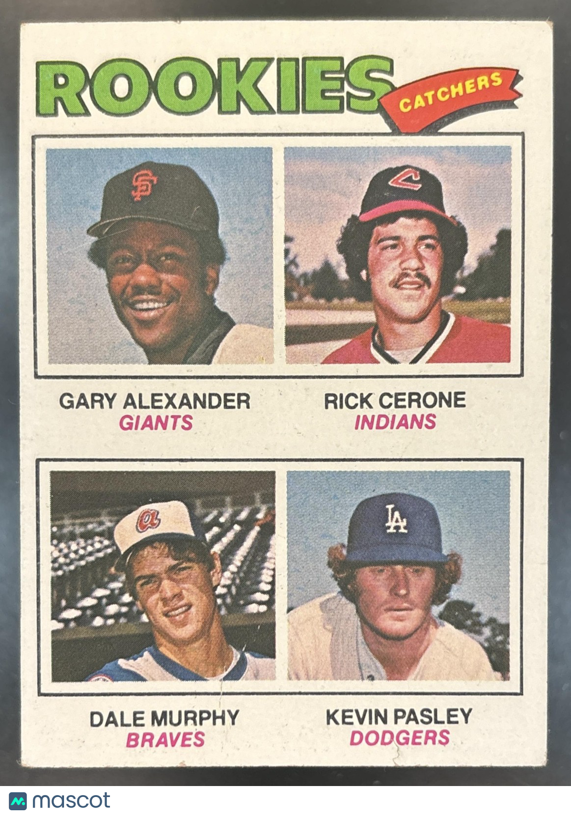 1977 Topps Gary Alexander Rick Cerone Dale Murphy Kevin Pasley #476 RC
