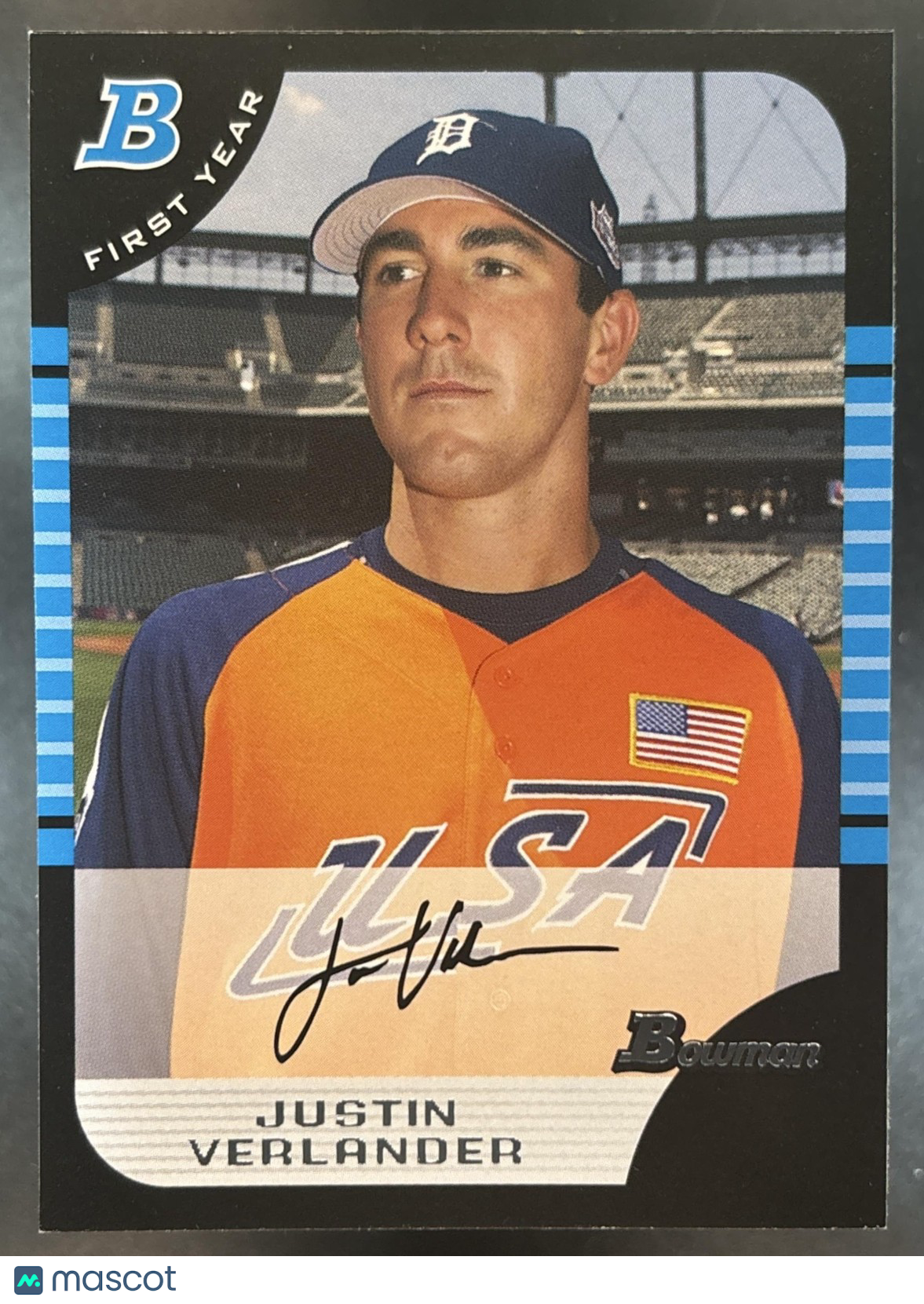 2005 Bowman Draft Picks & Prospects Justin Verlander #BDP129 RC Detroit Tigers