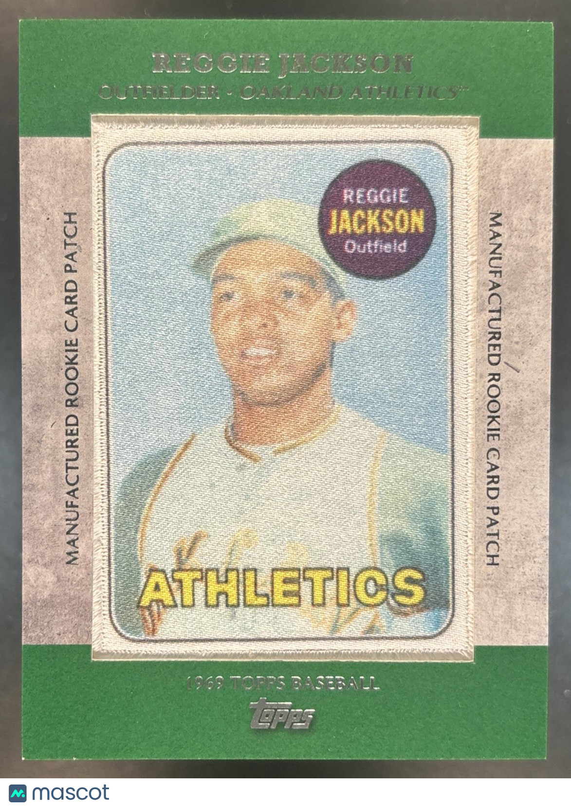 2013 Topps Reggie Jackson Manufactured Rookie Card Patch Oakland Athletics