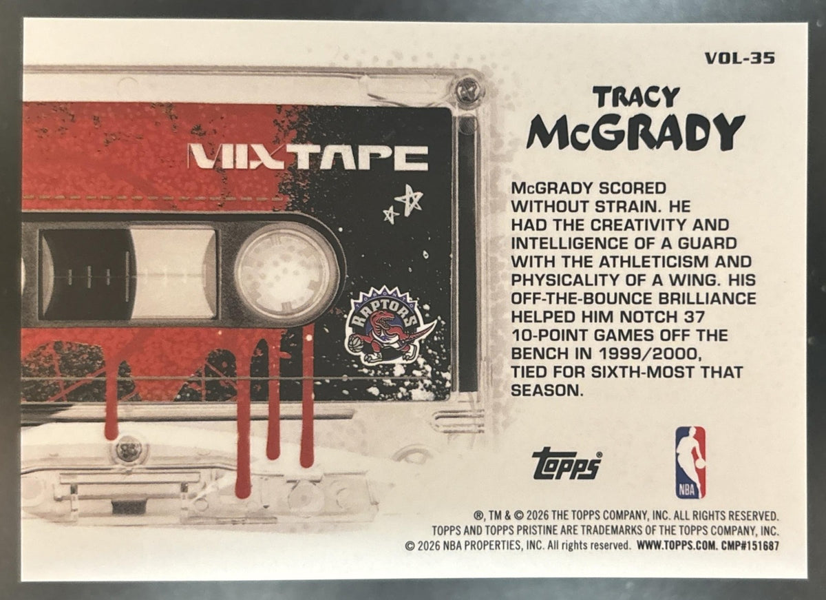2025-26 Topps Pristine Tracy McGrady Mixtape #MX-35 Toronto Raptors