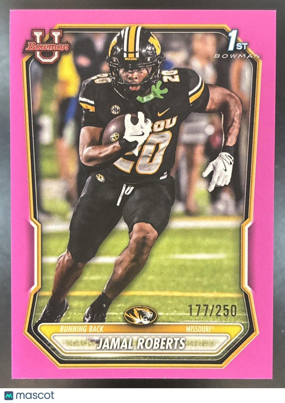 2026 Bowman Jamal Roberts Paper Pink /250 #BPP-101 1st Prospect Missouri Tigers