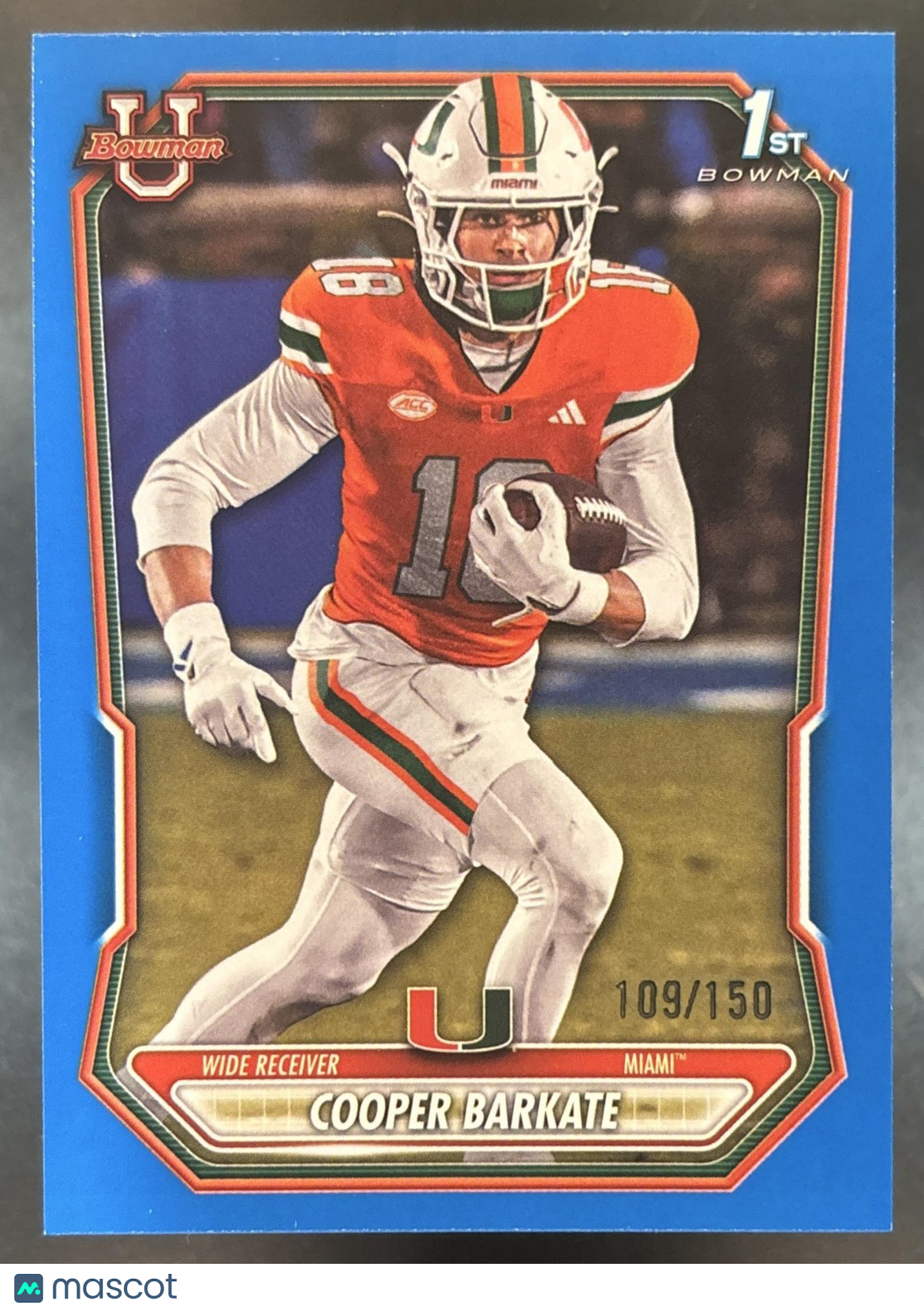 2026 Bowman Cooper Barkate Paper Blue /150 #BPP-38 1st Prospect Hurricanes