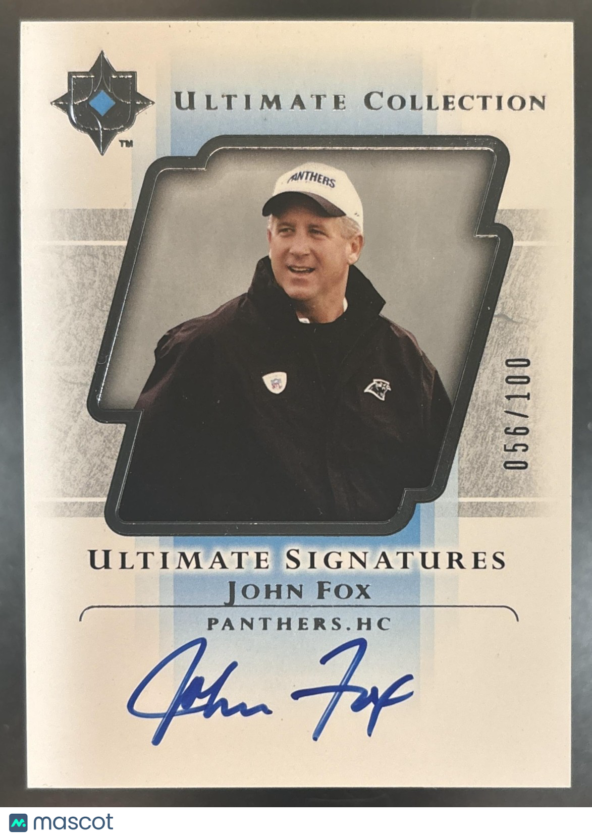 2004 Upper Deck Ultimate Collection John Fox Signatures /100 Auto Panthers