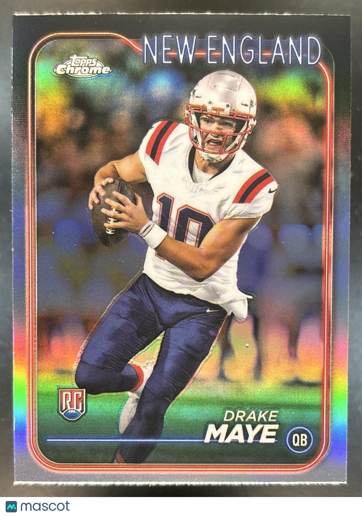 2024 Topps Chrome Drake Maye Refractor #203 RC New England Patriots