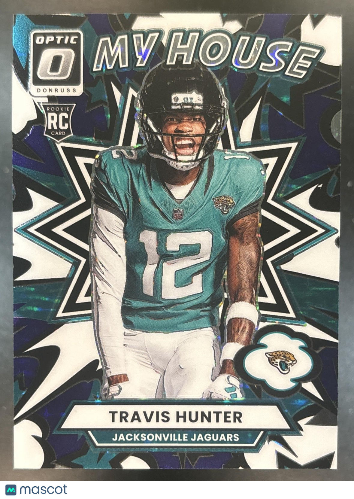 2025 Panini Donruss Optic Travis Hunter My House! Purple Stars /25 #3 RC Jaguars