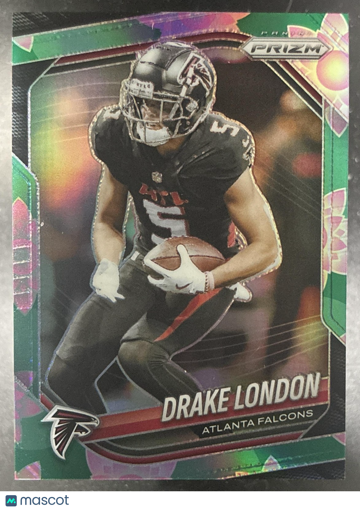 2025 Panini Prizm Drake London Lotus Flower /18 #198 Atlanta Falcons