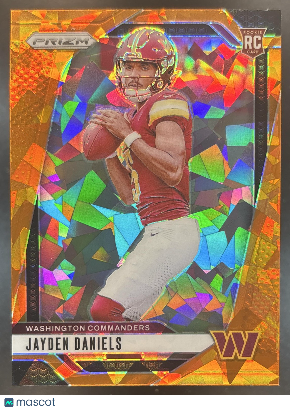 2024 Panini Prizm Jayden Daniels Orange Ice #347 RC Washington Commanders