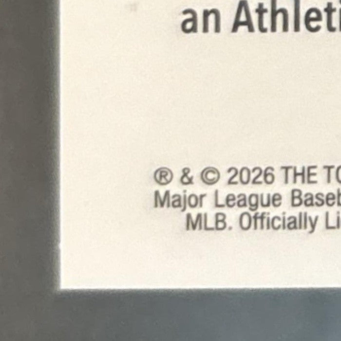 2026 Topps Chrome Nick Kurtz Image Variation Gold Refractor /50 #250 Athletics