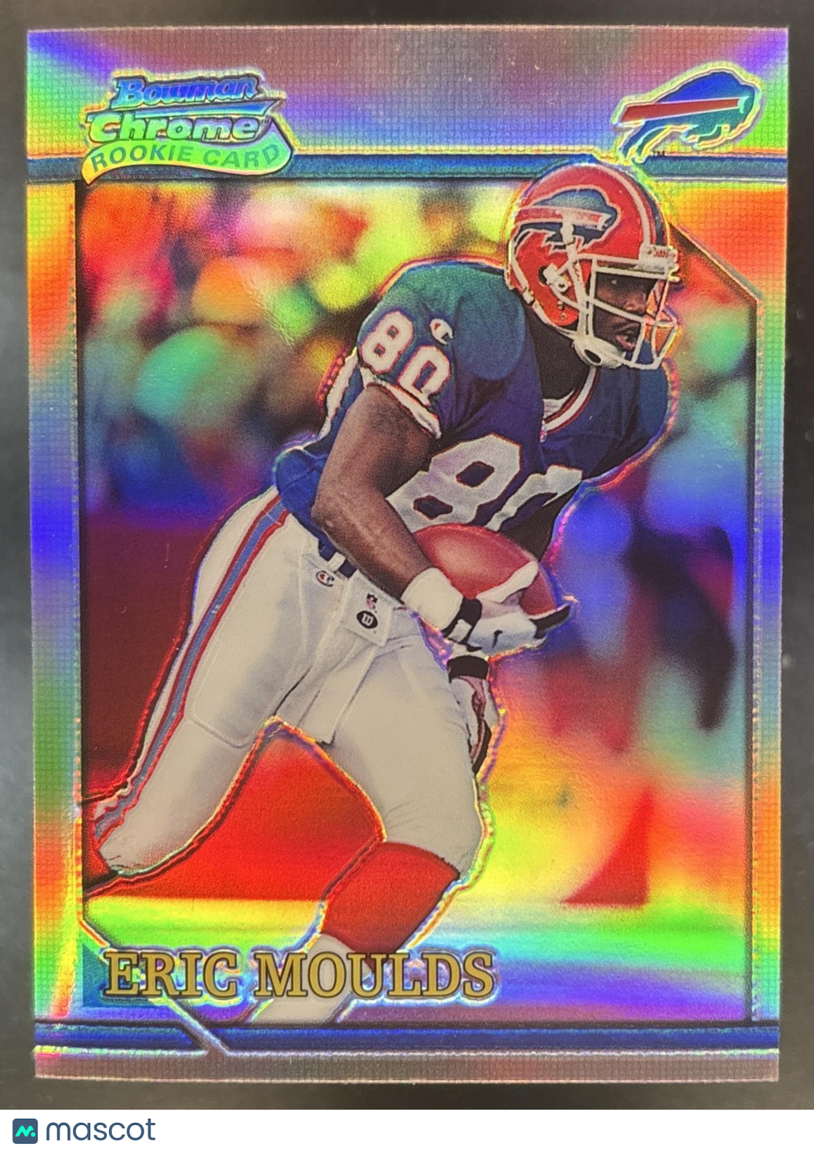 2001 Bowman Chrome Eric Moulds 1996 Rookies Refractor #BRC1 Buffalo Bills