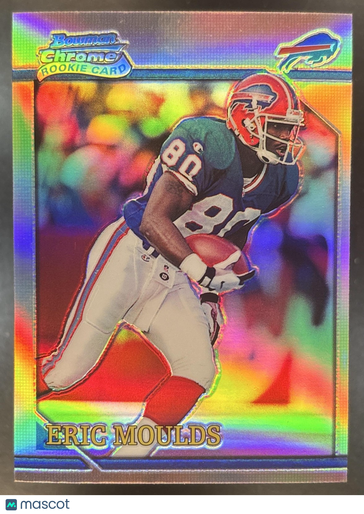 2001 Bowman Chrome Eric Moulds 1996 Rookies Refractor Buffalo Bills