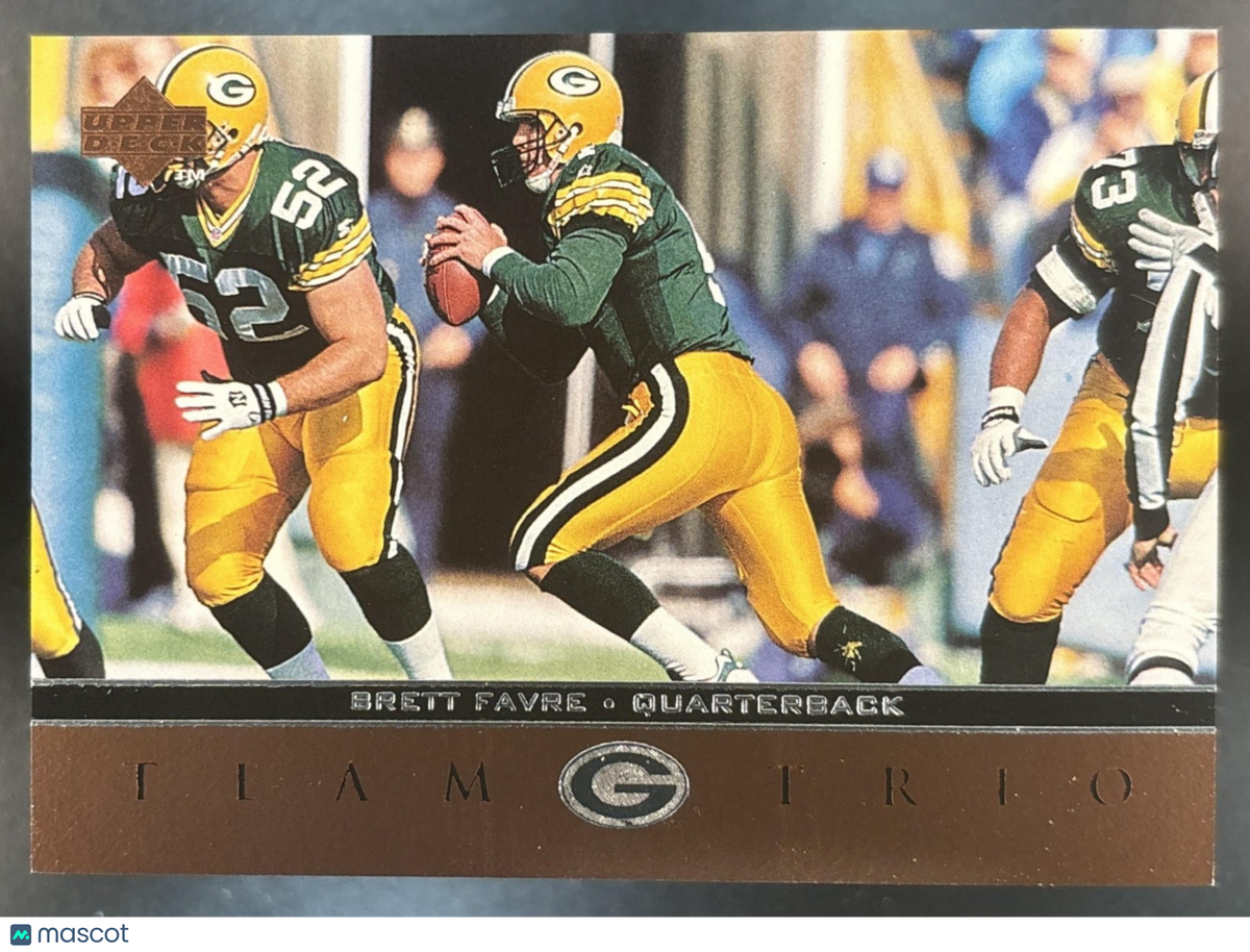 1996 Upper Deck Brett Favre Team Trio #TT50 Green Bay Packers