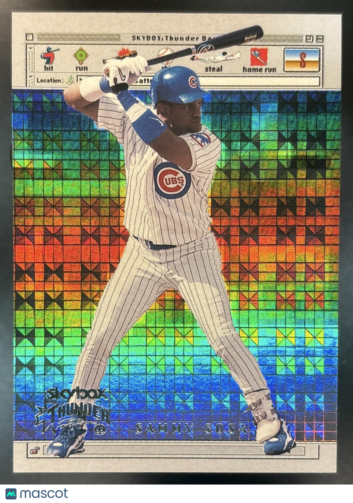 1999 Skybox Thunder Sammy Sosa #9 WB Chicago Cubs