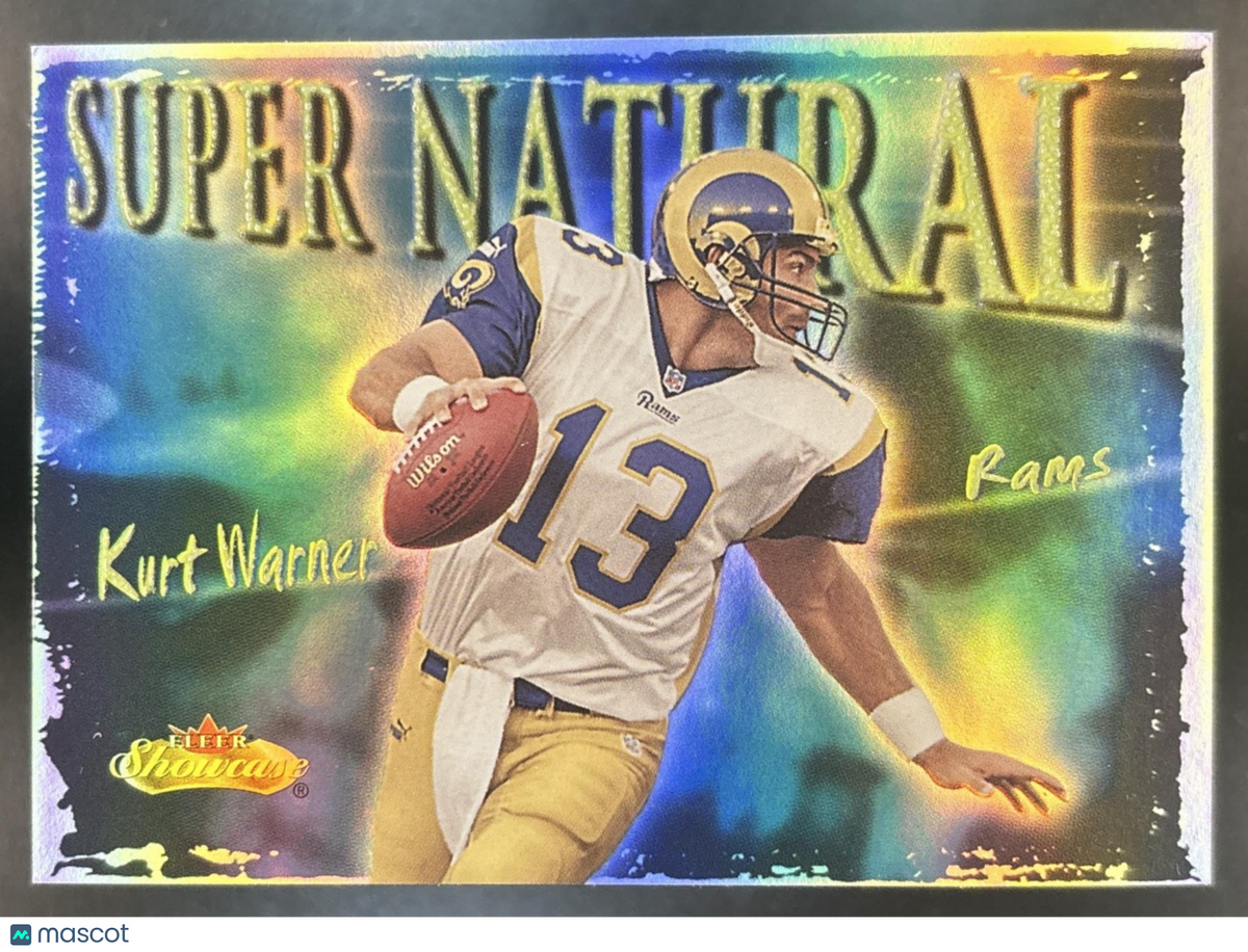 2000 Fleer Showcase Kurt Warner Super Natural #5 SN St. Louis Rams