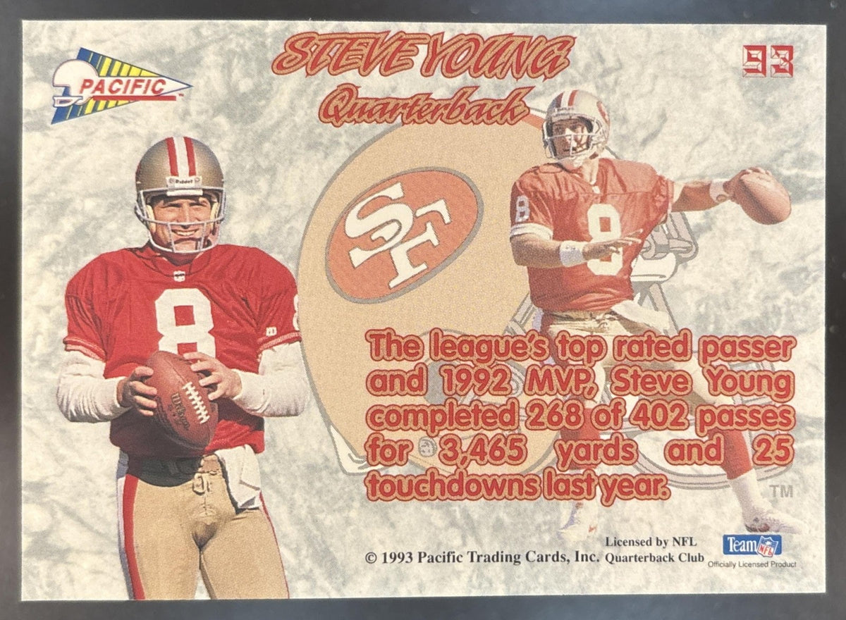 1993 Pacific Prisms Steve Young #93 San Francisco 49ers