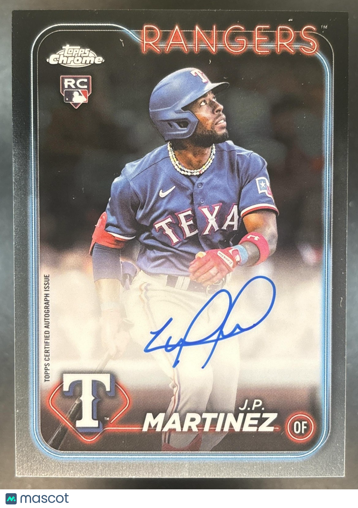 2024 Topps Chrome J.P. Martinez Rookie Auto #RA-JP RC Texas Rangers