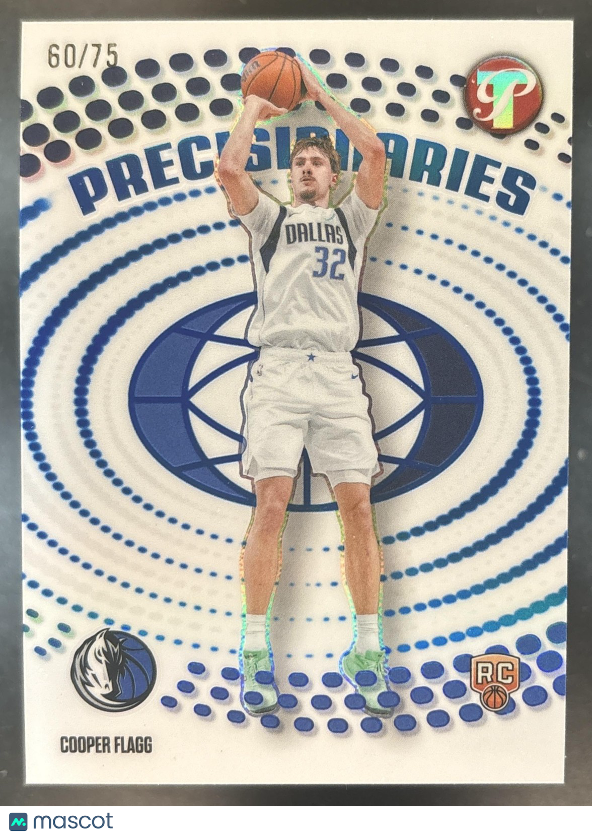2025-26 Topps Pristine Cooper Flagg Precisionaries Blue /75 RC Dallas Mavericks