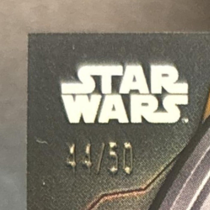 2024 Topps Chrome Black Star Wars Mace Windu Gold Refractor /50 #44