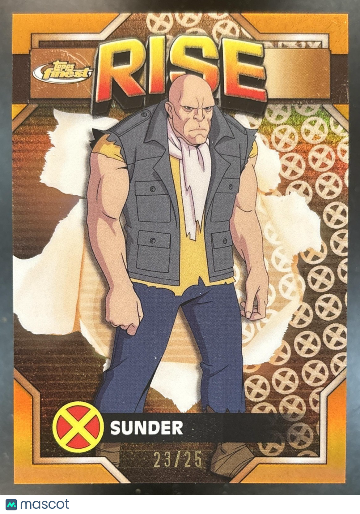 2025 Topps Finest X-Men '97 Sunder Orange Refractor /25 #29