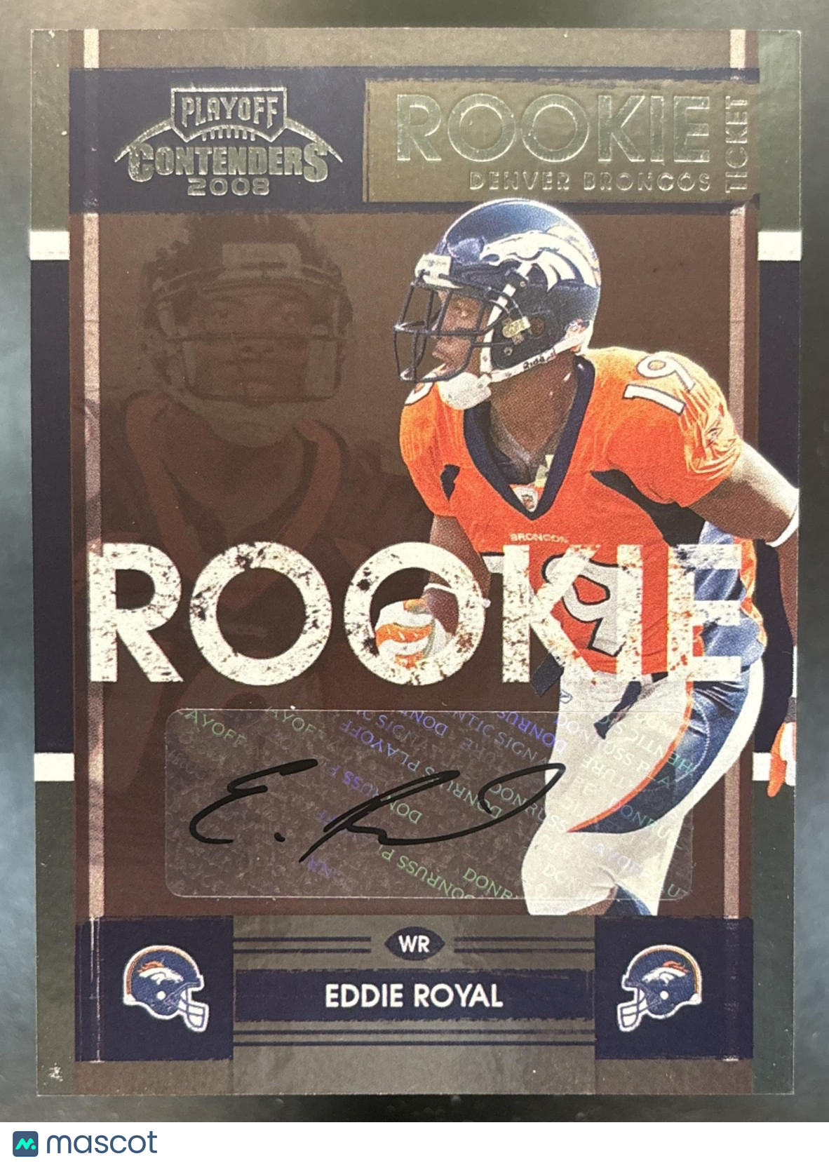 2008 Playoff Contenders Eddie Royal #135 RC Auto Denver Broncos