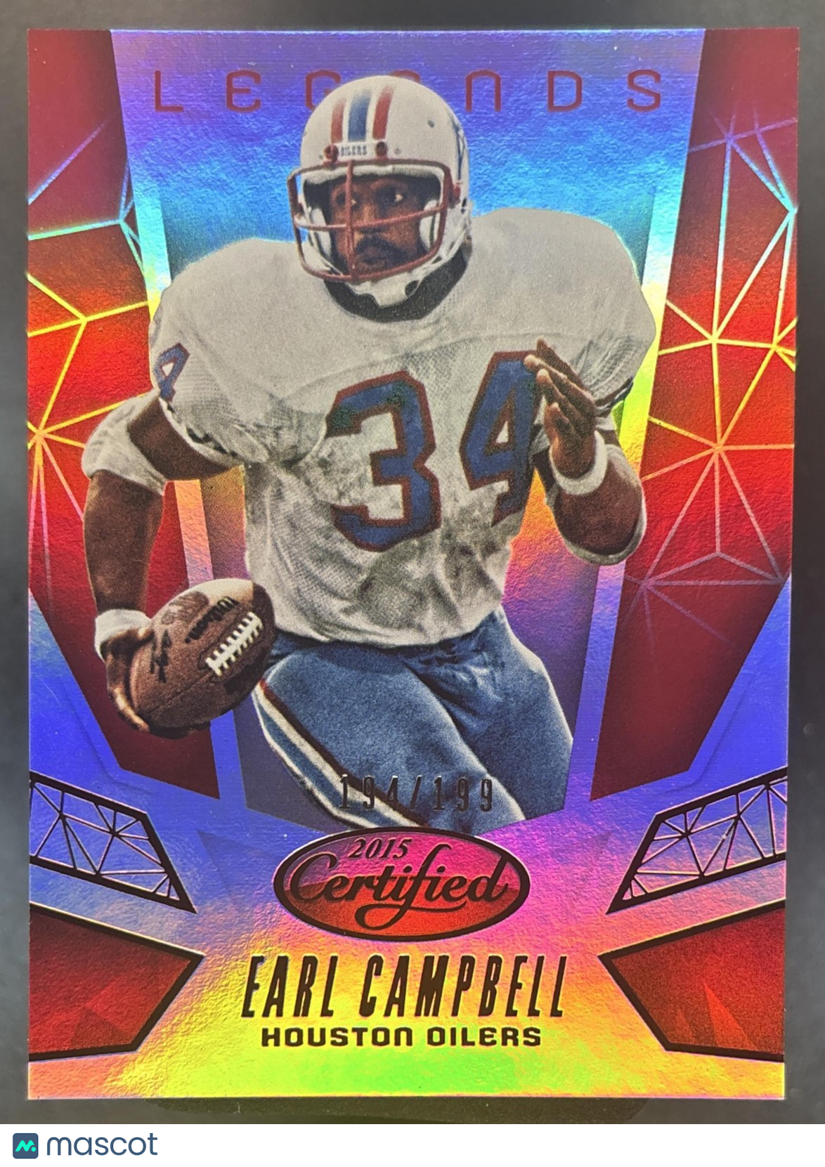 2015 Panini Certified Earl Campbell Legends Mirror Red /199 #CL19