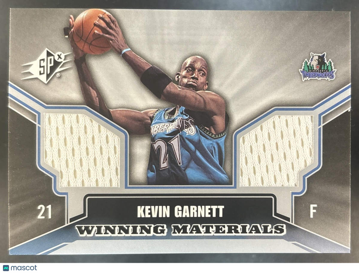 2005-06 SPx Kevin Garnett Winning Materials #WM-KG Minnesota Timberwolves