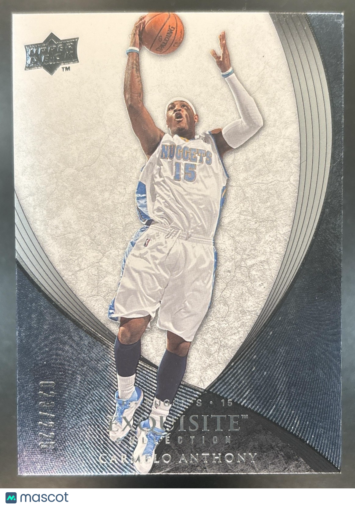 2007-08 Upper Deck Exquisite Collection Carmelo Anthony /225 #14 Denver Nuggets