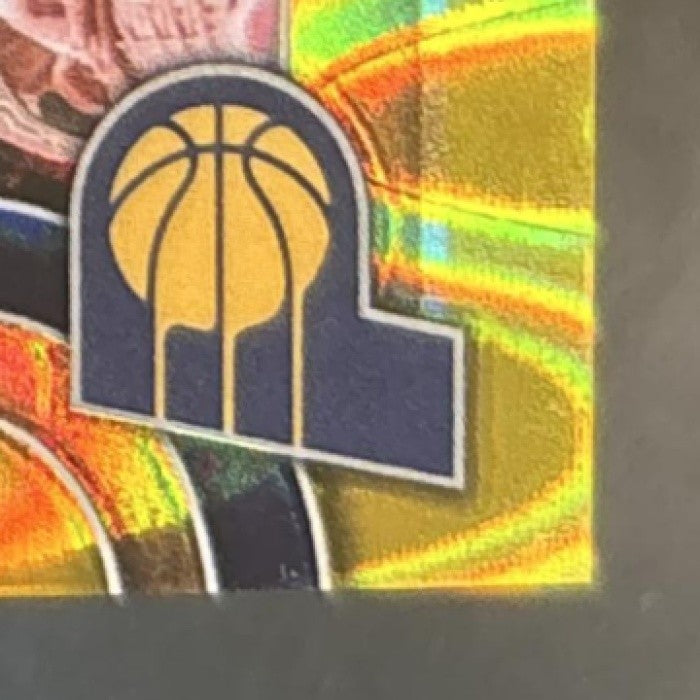 2025-26 Topps Chrome Update Tyrese Haliburton Gold Ray Wave /50 #18 Pacers