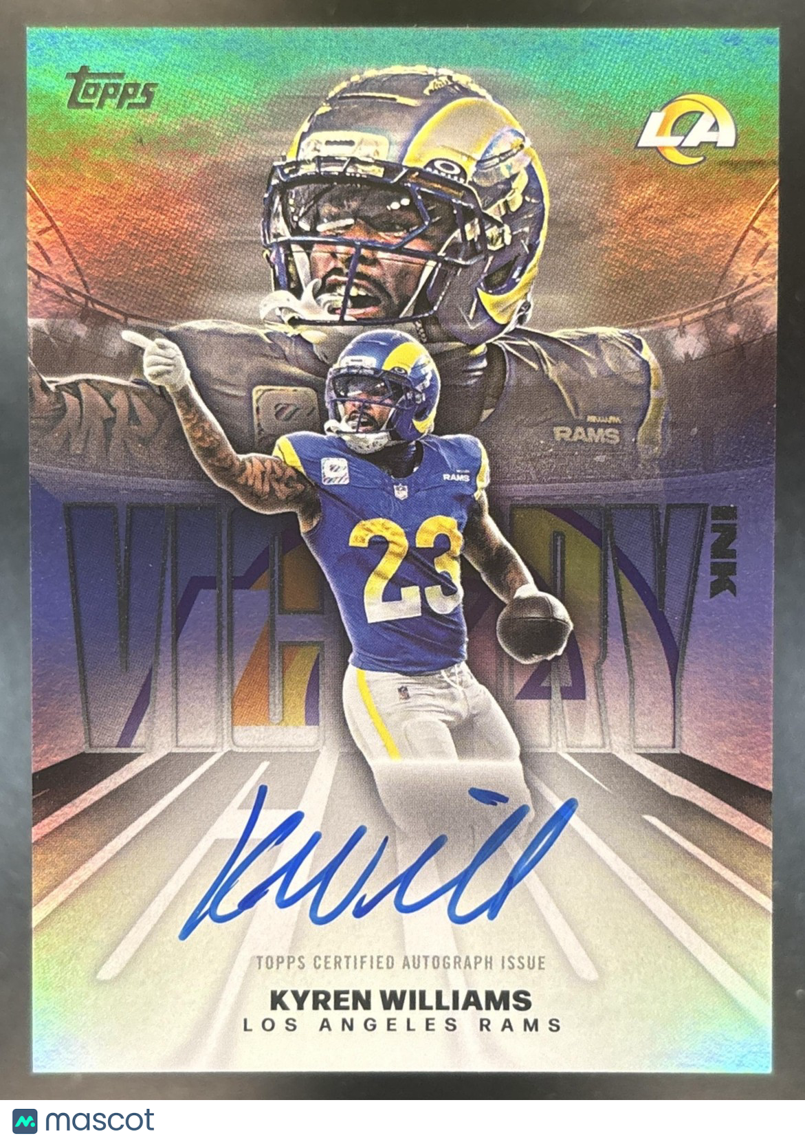 2026 Topps Kyren Williams Victory Ink Auto #VI-KW SP Los Angeles Rams
